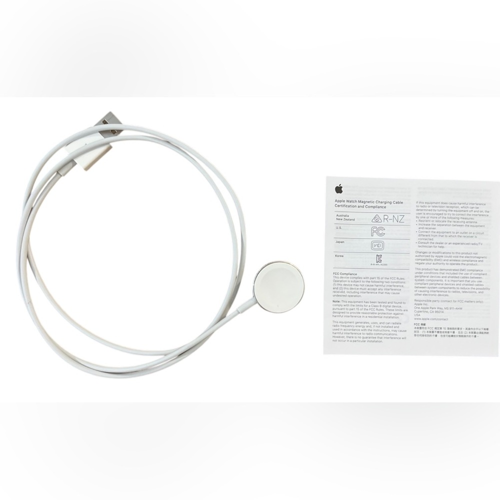 New Apple Watch Magnetic Charger Charging Cable 1m A2255 MX2E2AM/A No Box